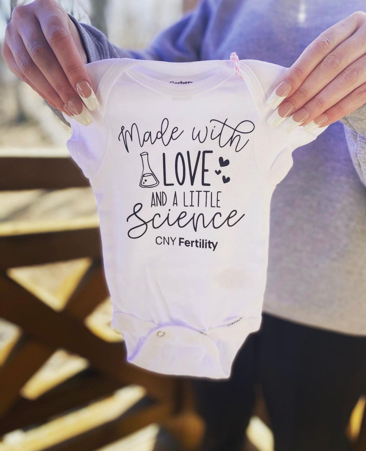 Made with love & science onesie
